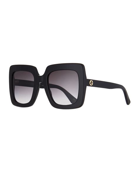 gucci square acetate optical glasses|59mm gradient square sunglasses gucci.